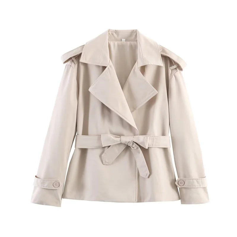 Short Belted Trench Coat - Joanne