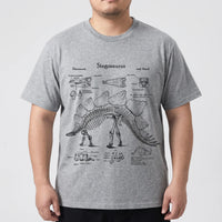 Short Sleeve Dinosaur Print Plus Size Shirt - Jim