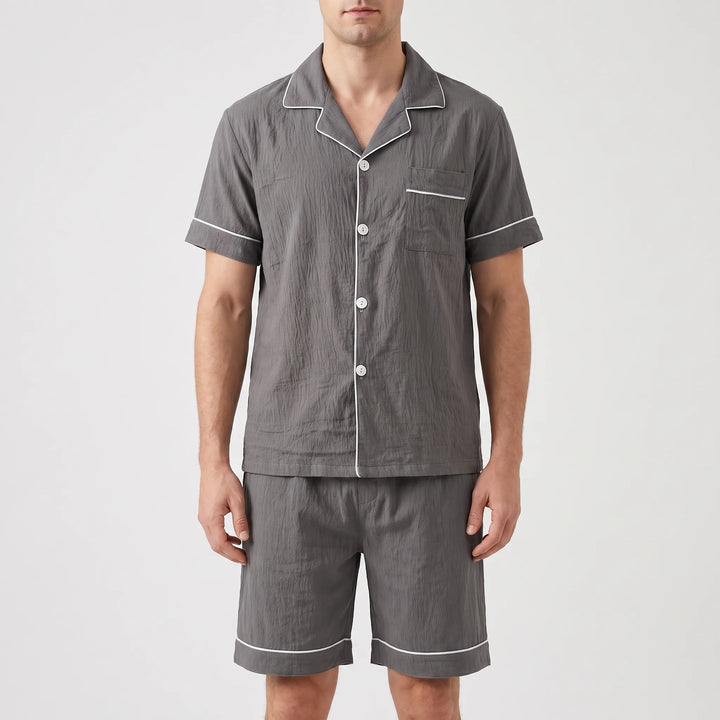 Short Sleeve Mens Pyjama Set - Sean