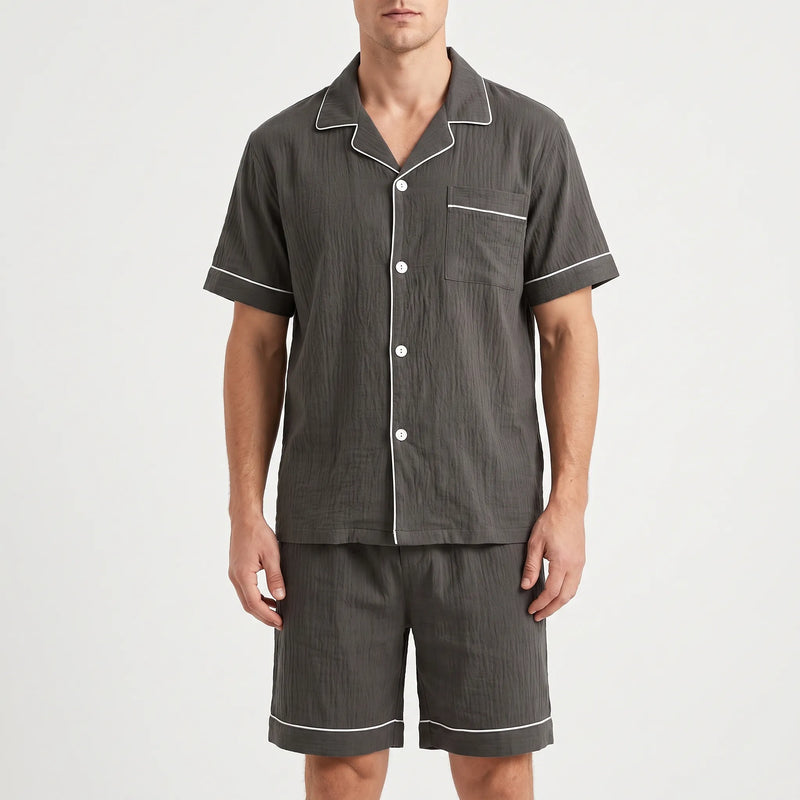 Short Sleeve Mens Pyjama Set - Sean