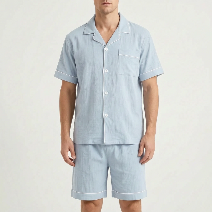 Short Sleeve Mens Pyjama Set - Sean
