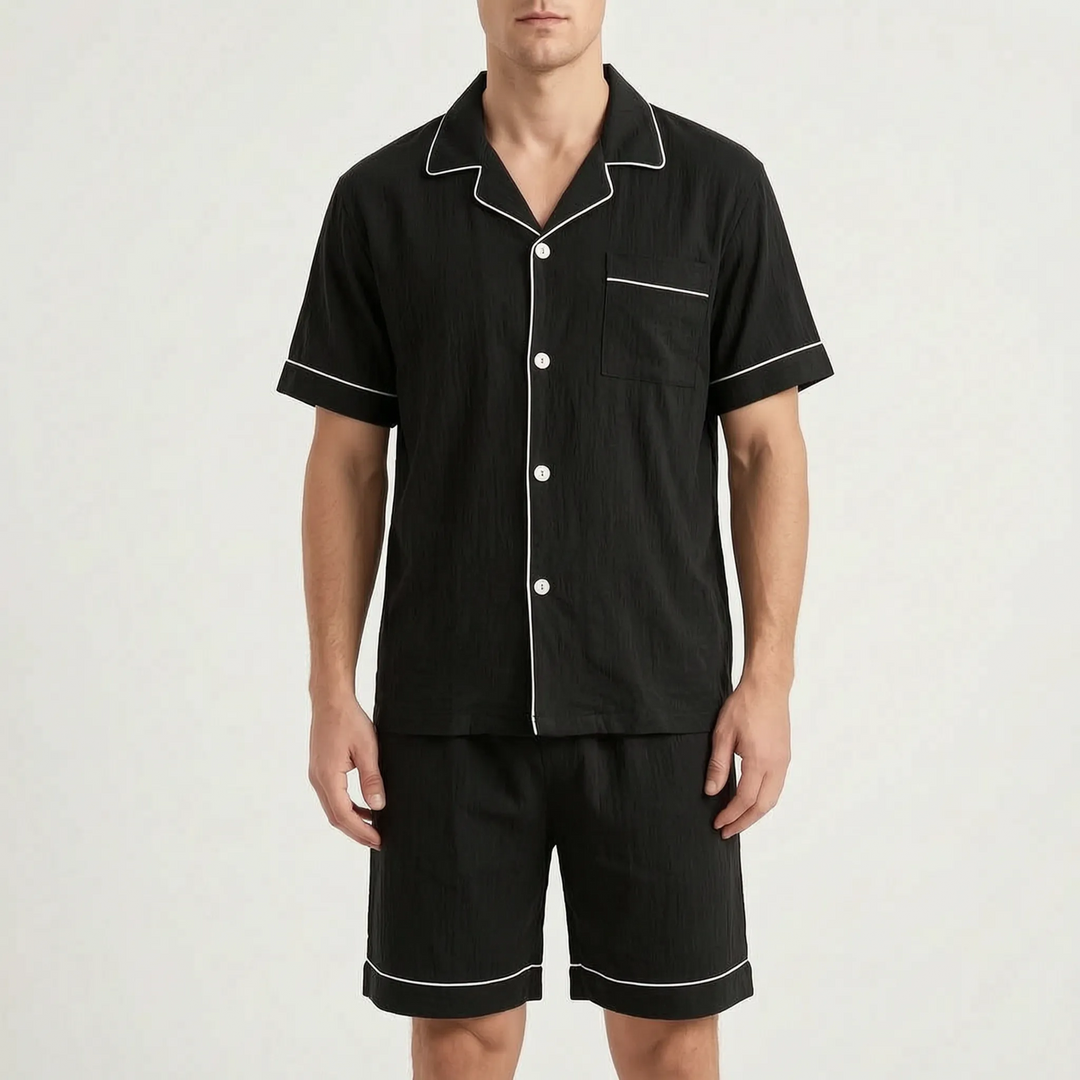 Short Sleeve Mens Pyjama Set - Sean