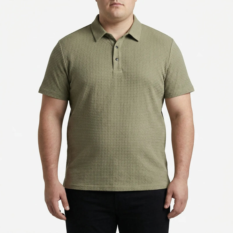 Short Sleeve Textured Polo Shirt - Emanuel