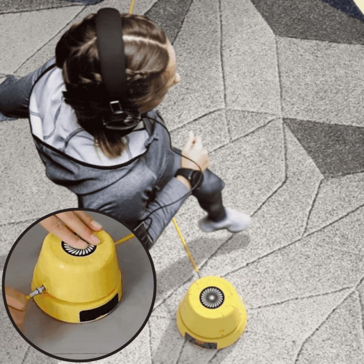 Automatic skipping rope with display and safety stop for children – encourages physical activity