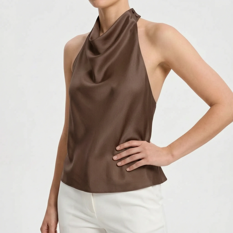 Sleeveless Halter Top -  Sandra