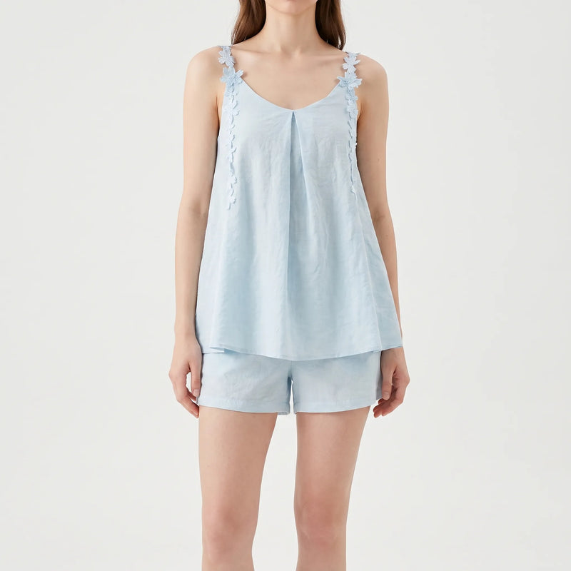 Sleeveless Pyjama Short Set - Felicia