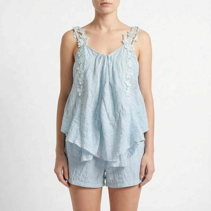 Sleeveless Pyjama Short Set - Felicia