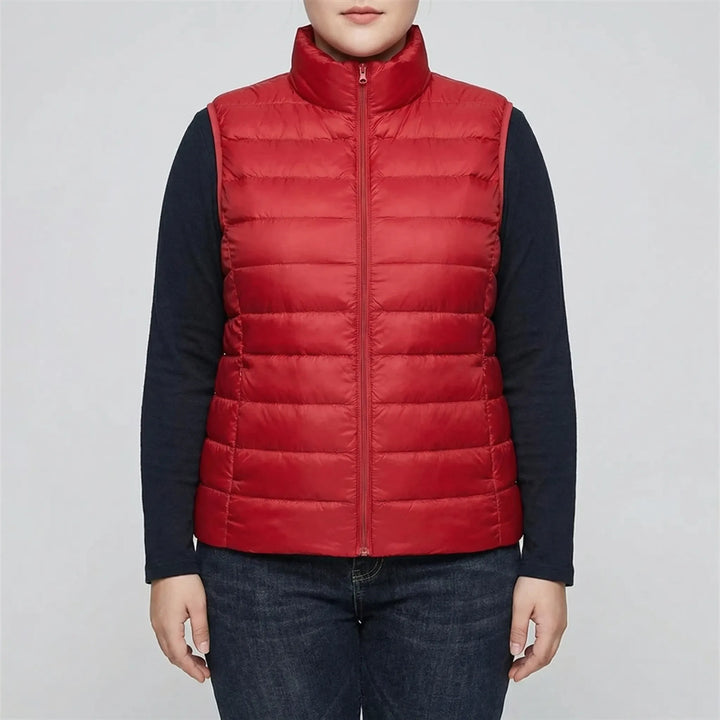 Sleeveless Slim Fit Puffer Vest - Brooke