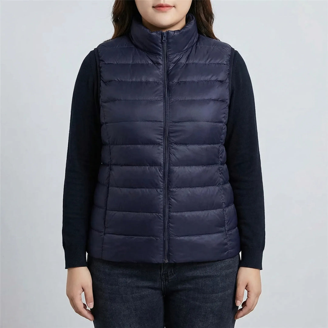 Sleeveless Slim Fit Puffer Vest - Brooke