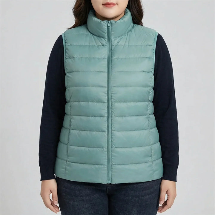 Sleeveless Slim Fit Puffer Vest - Brooke