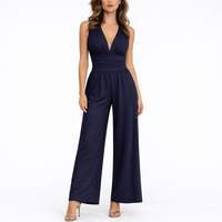 Sleeveless V-Neck Wide-Leg Jumpsuit - Kristy