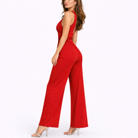 Sleeveless V-Neck Wide-Leg Jumpsuit - Kristy