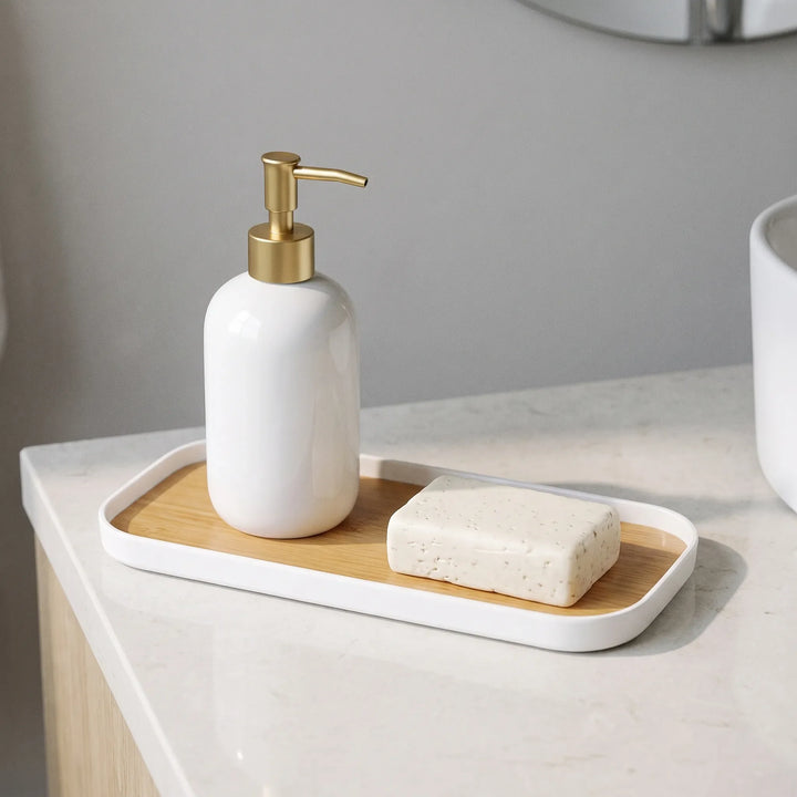 Slim Rectangular Vanity Storage Tray - Tidify