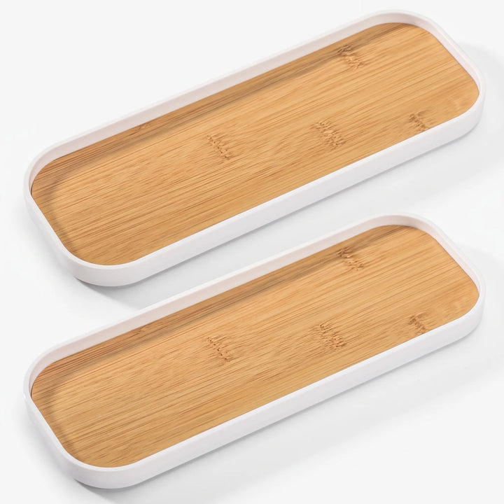 Slim Rectangular Vanity Storage Tray - Tidify