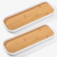 Slim Rectangular Vanity Storage Tray - Tidify