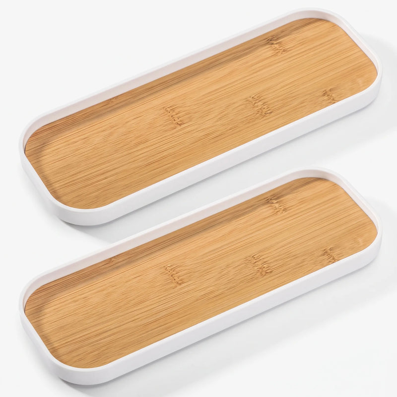 Slim Rectangular Vanity Storage Tray - Tidify