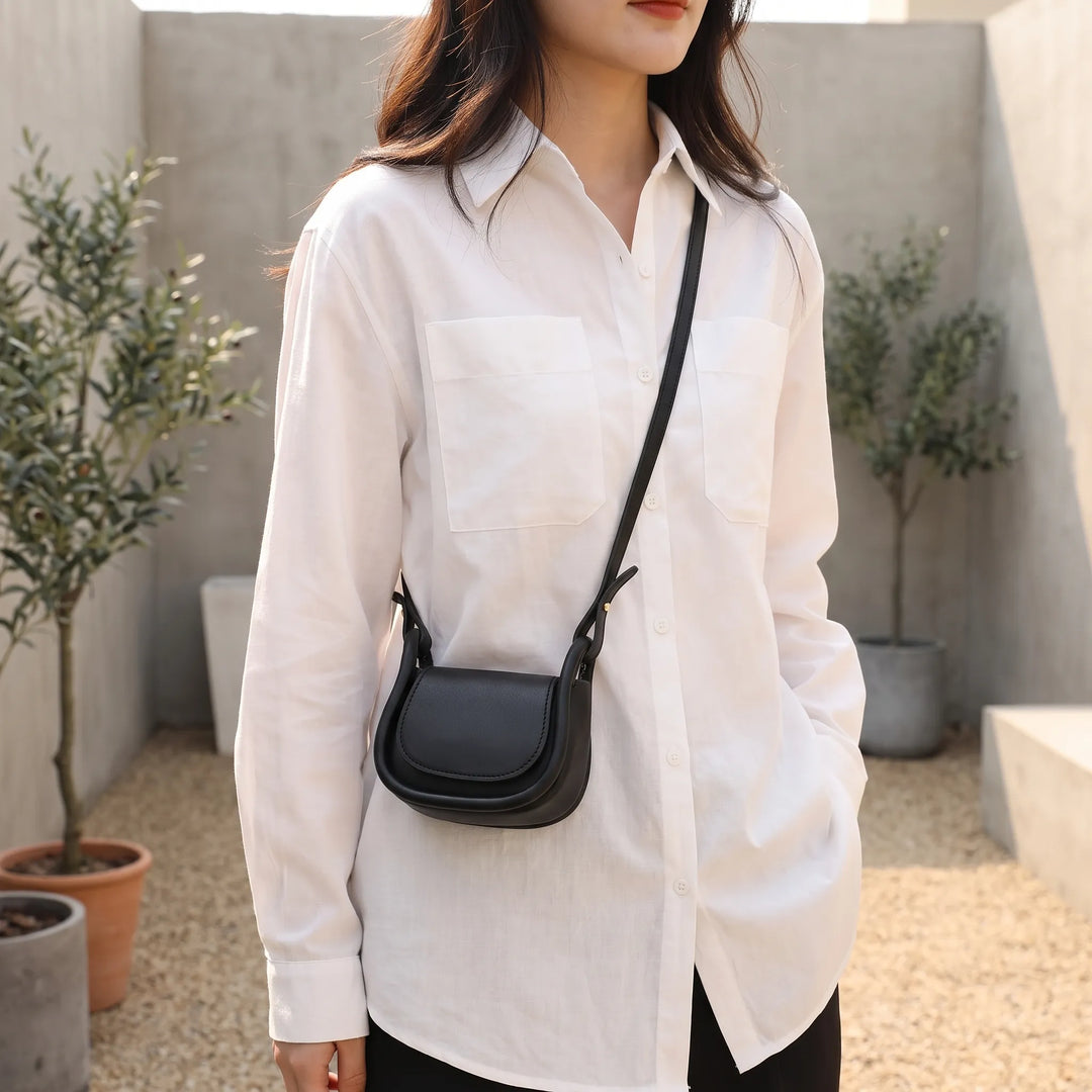 Small Crossbody Saddle Bag - Minori