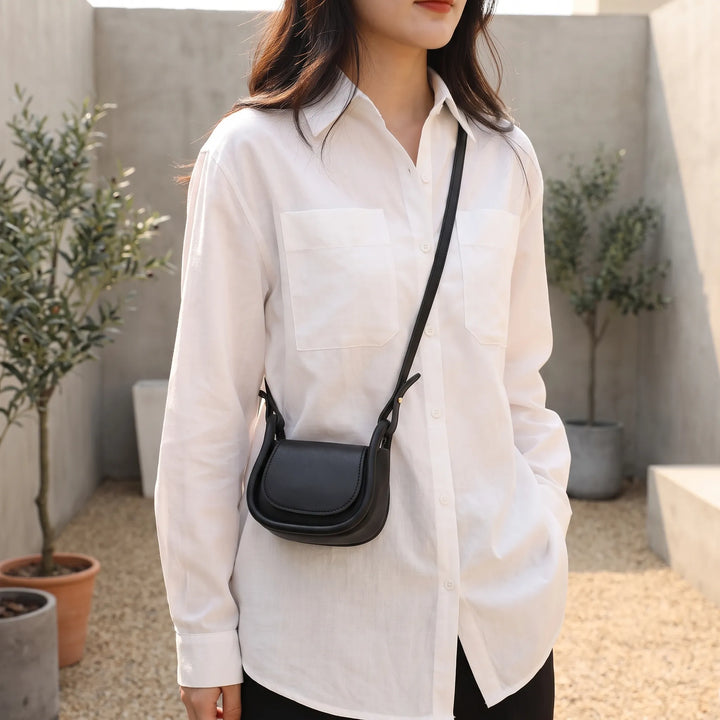 Small Crossbody Saddle Bag - Minori