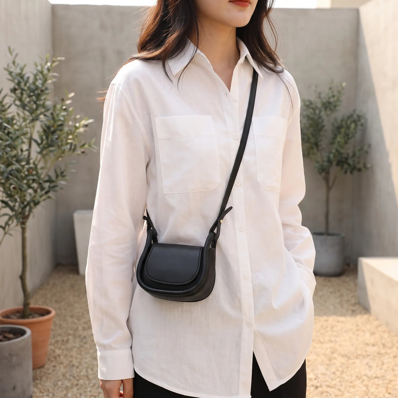 Small Crossbody Saddle Bag - Minori