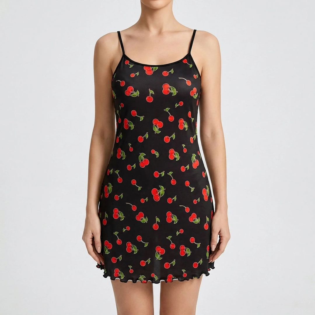 Smooth Patterned Chemise Nightgown - Eloise