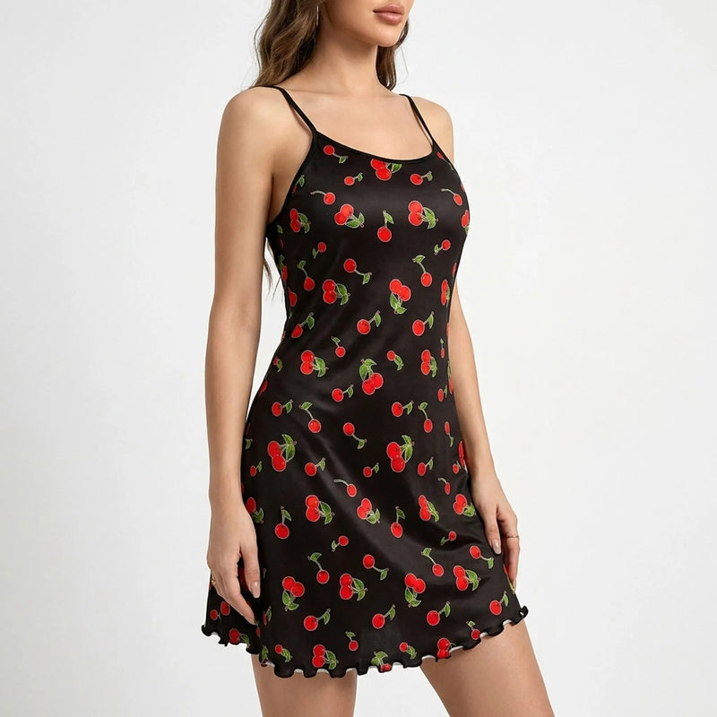 Smooth Patterned Chemise Nightgown - Eloise