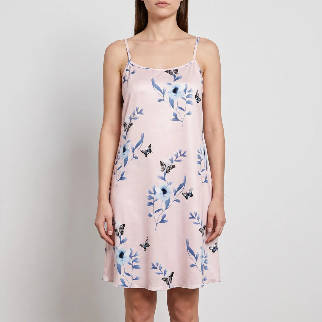 Smooth Patterned Chemise Nightgown - Eloise