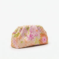 Soft Embroidered Ladies Evening Clutch Bag - Fleuris