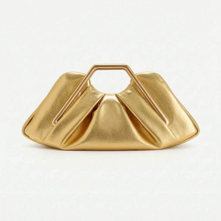 Soft Pleated Evening Clutch Bag - Drapeo