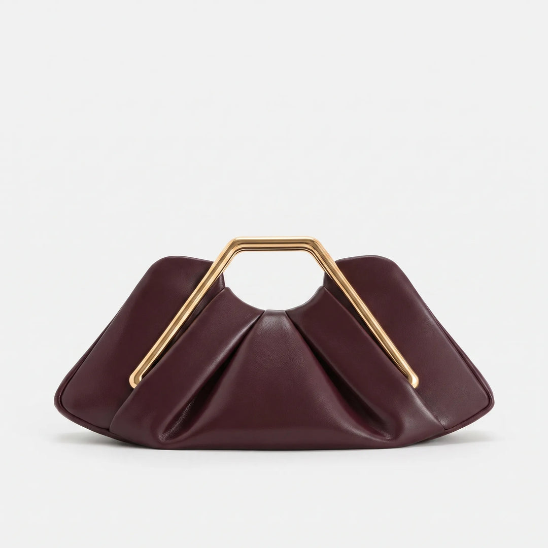 Soft Pleated Evening Clutch Bag - Drapeo