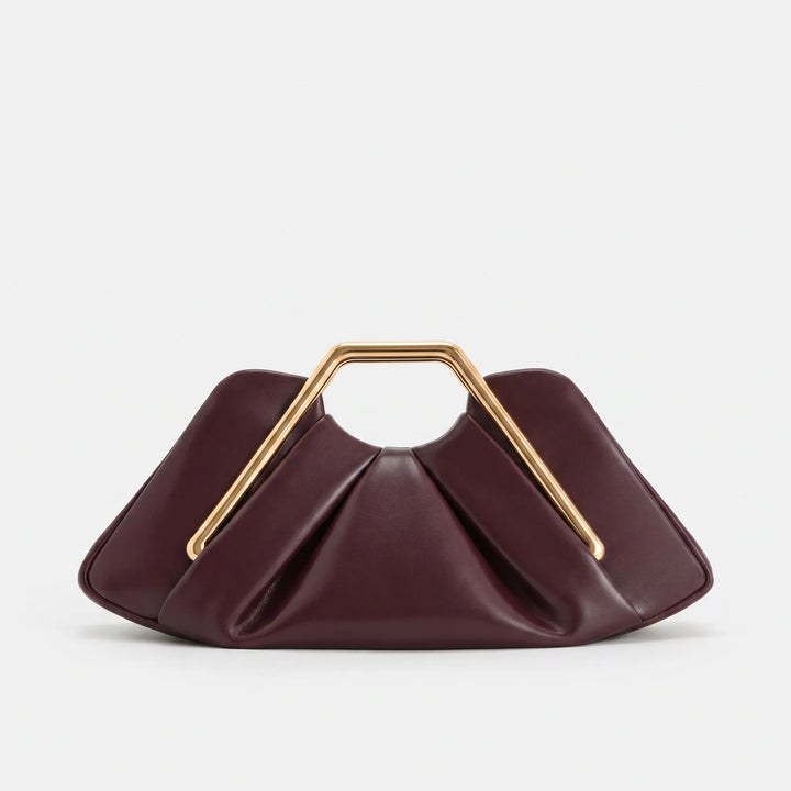 Soft Pleated Evening Clutch Bag - Drapeo
