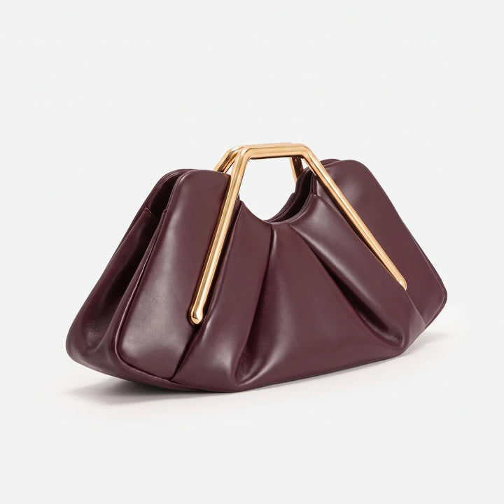 Soft Pleated Evening Clutch Bag - Drapeo
