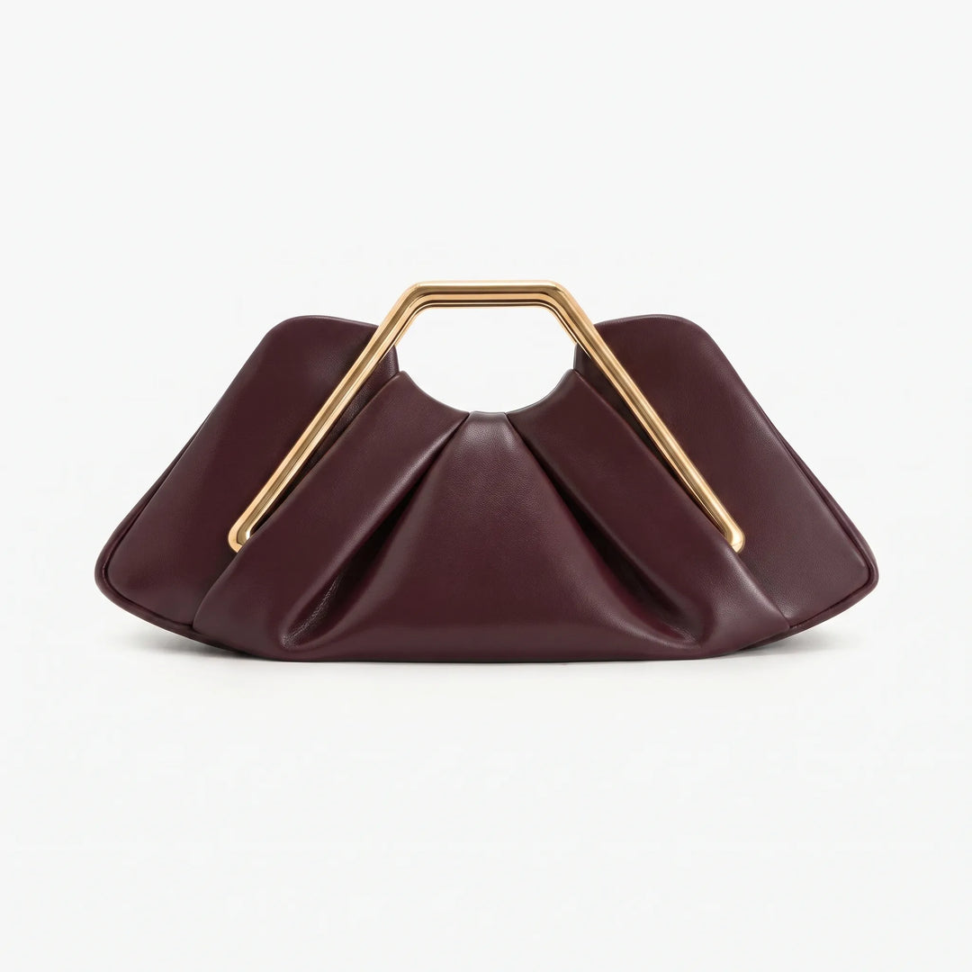 Soft Pleated Evening Clutch Bag - Drapeo