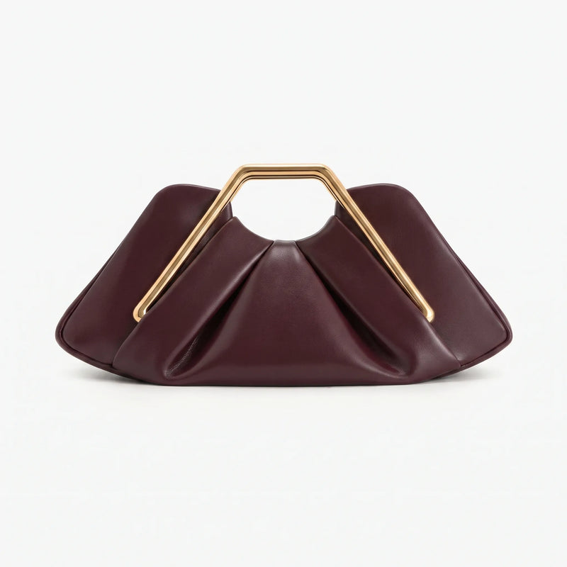 Soft Pleated Evening Clutch Bag - Drapeo