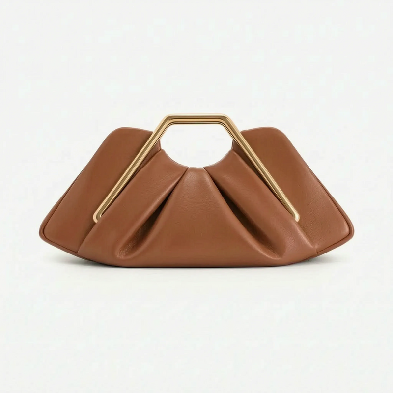 Soft Pleated Evening Clutch Bag - Drapeo