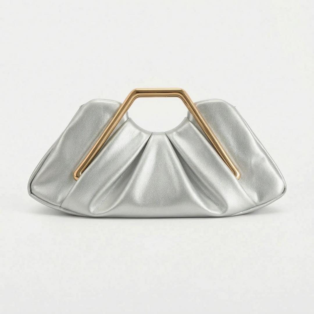 Soft Pleated Evening Clutch Bag - Drapeo