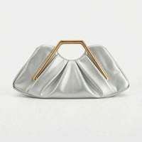 Soft Pleated Evening Clutch Bag - Drapeo