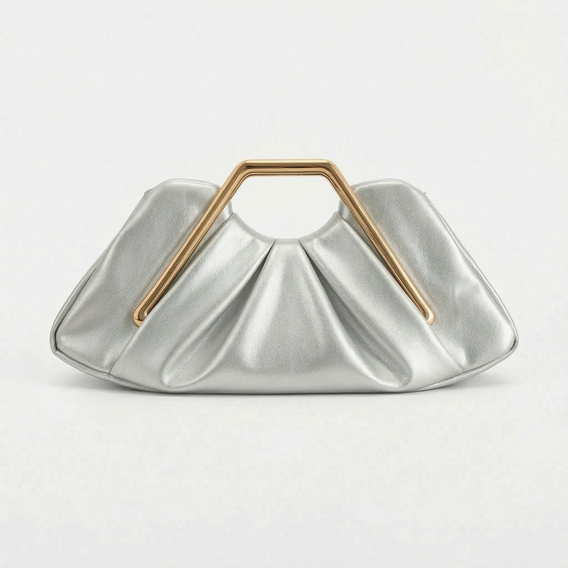 Soft Pleated Evening Clutch Bag - Drapeo
