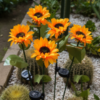 Solarbetriebene Dekorative Sonnenblume - Solarpetal
