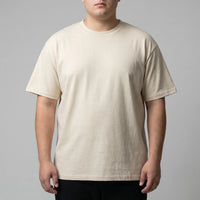 Solid Color Fitted Crew Neck Tee - Jeff