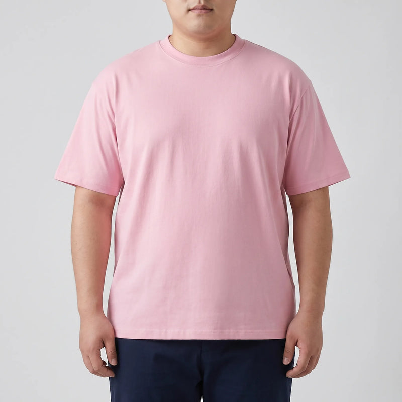 Solid Color Fitted Crew Neck Tee - Jeff