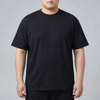 Solid Color Fitted Crew Neck Tee - Jeff