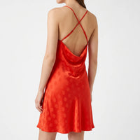 Sommerkleid Rot Mit Polka Dots - Caroline