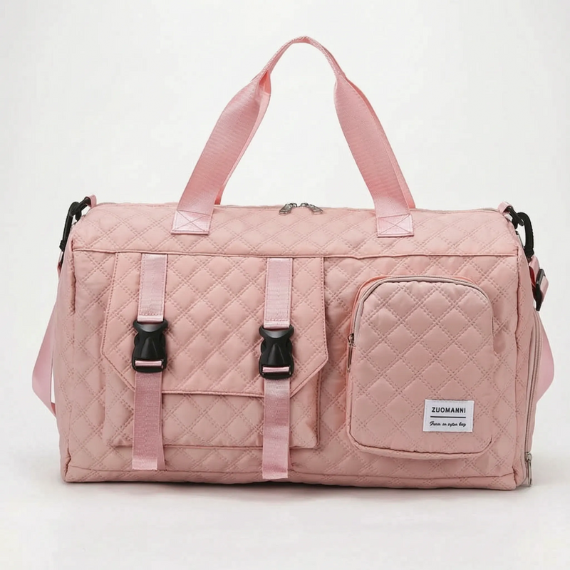 Spacious Quilted Casual Overnight Holdall - Brevyn
