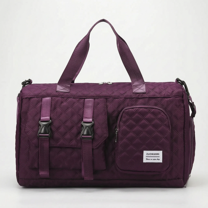 Spacious Quilted Casual Overnight Holdall - Brevyn