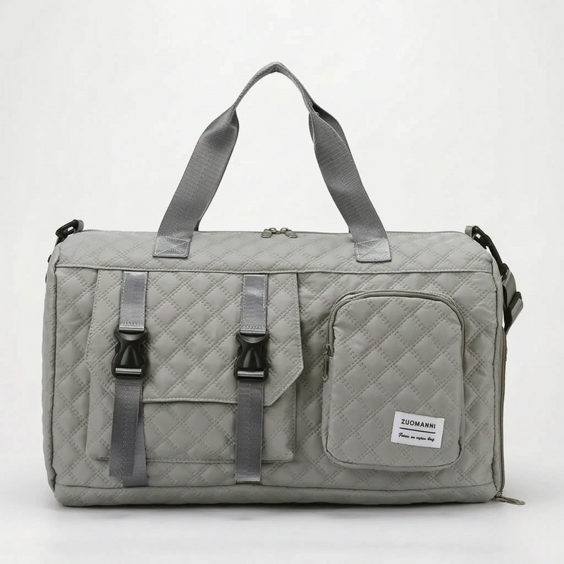 Spacious Quilted Casual Overnight Holdall - Brevyn