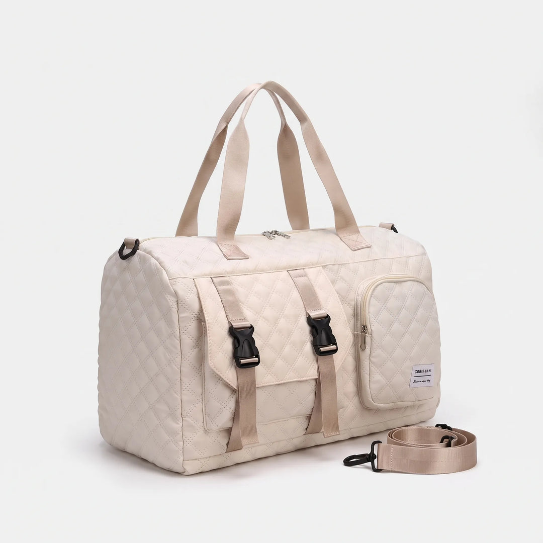 Spacious Quilted Casual Overnight Holdall - Brevyn