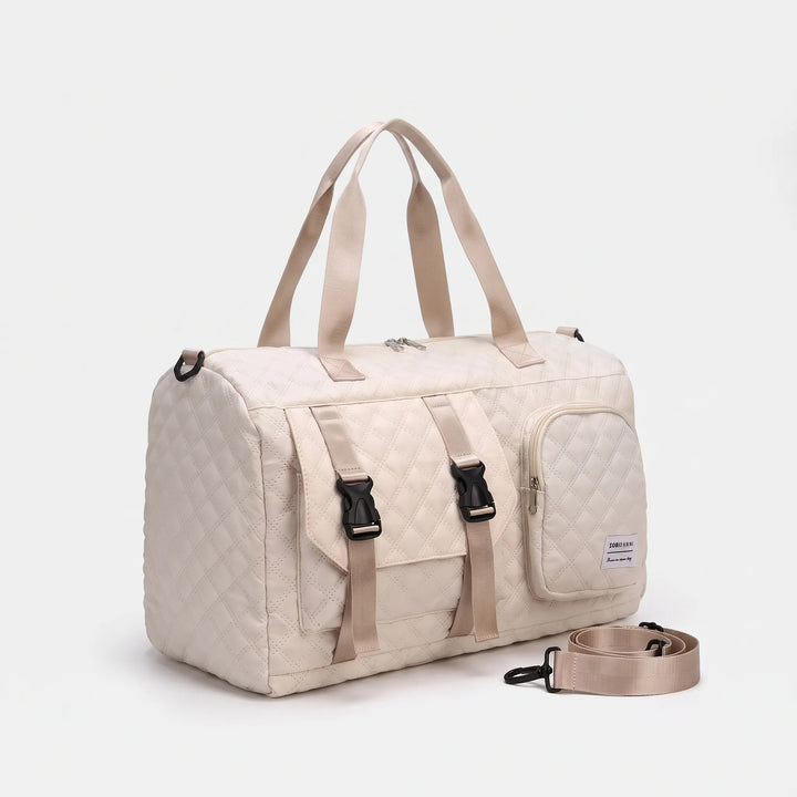 Spacious Quilted Casual Overnight Holdall - Brevyn