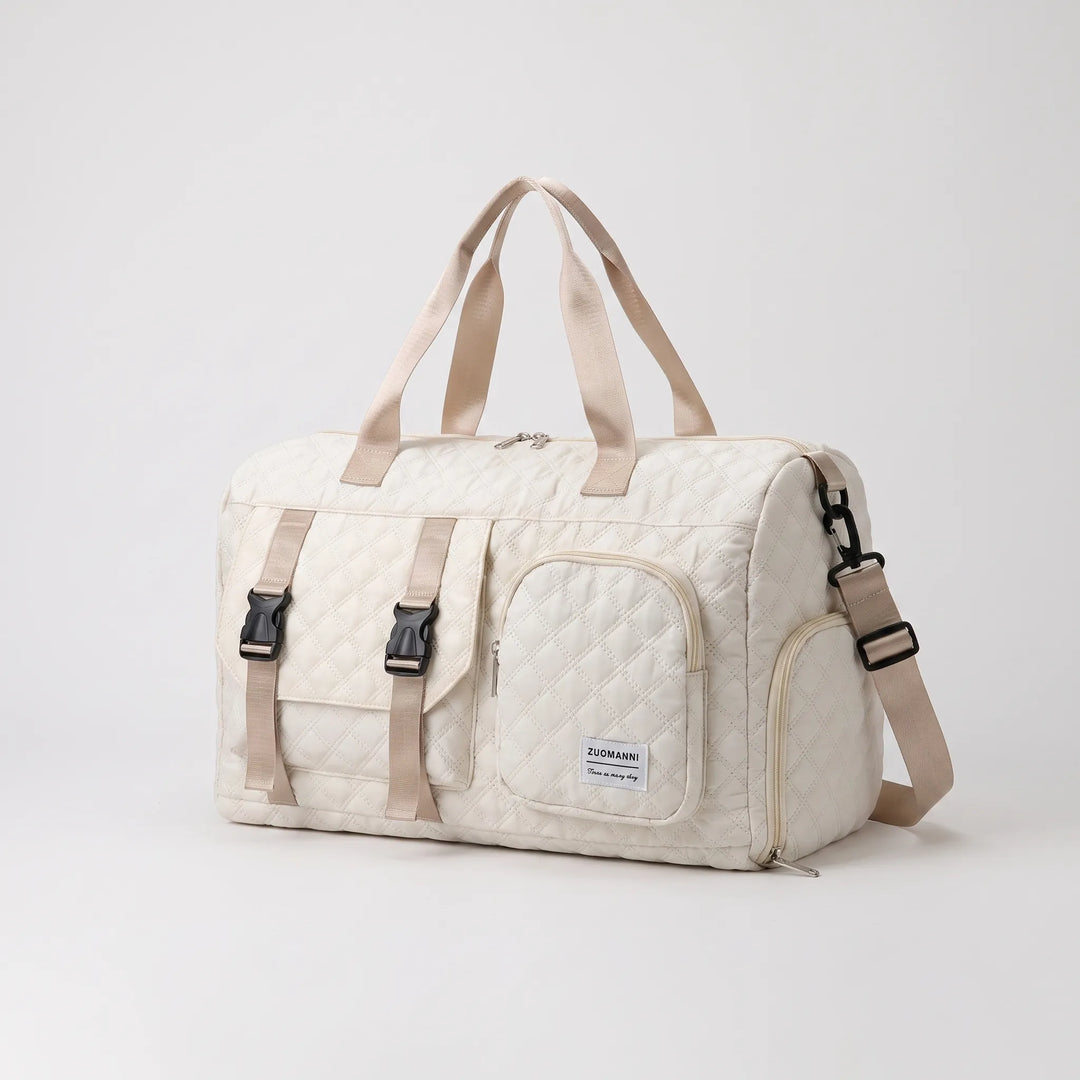 Spacious Quilted Casual Overnight Holdall - Brevyn