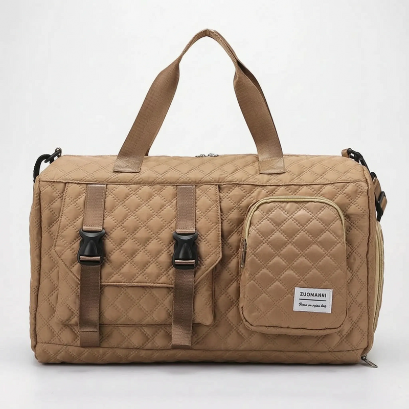 Spacious Quilted Casual Overnight Holdall - Brevyn