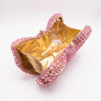 Sparkling Bow-Shaped Evening Clutch Bag - Bovena